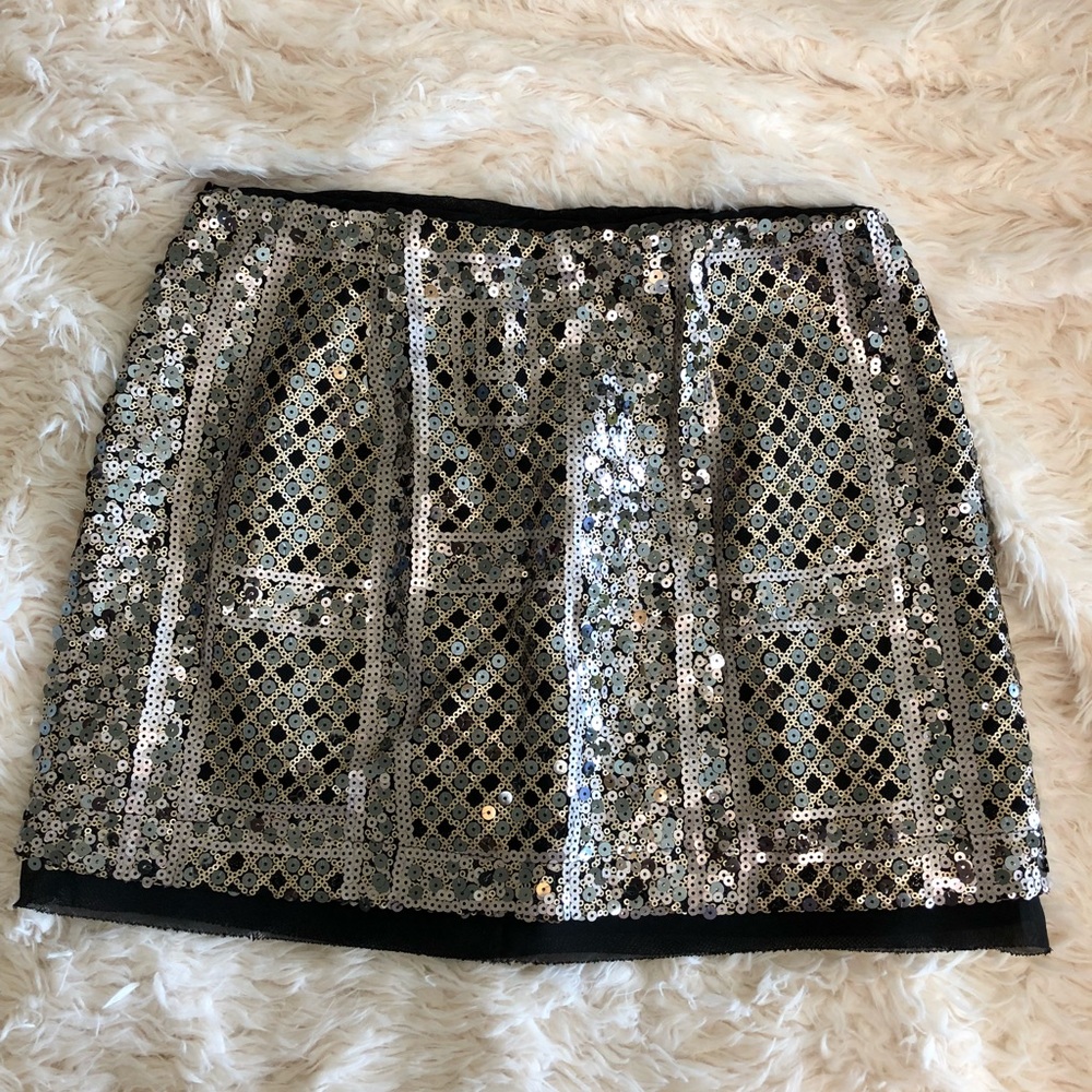 Sequin mini skirt size S